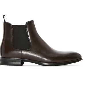 JF J.Ferrar Stanwell men’s Brown faux Leather Chelsea Boots Sz 13